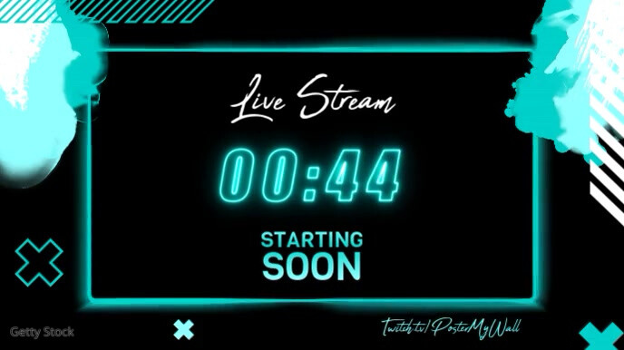 1 Min Countdown Timer Twitch Video Overlay Template | PosterMyWall