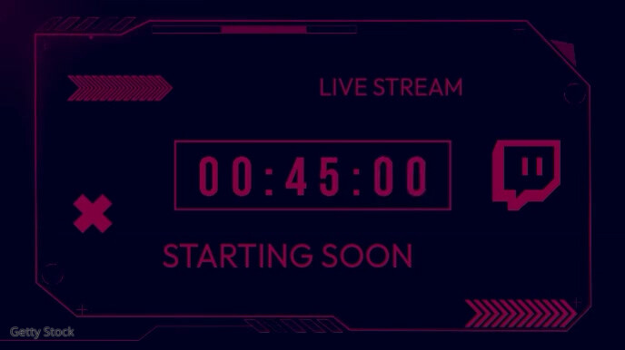 1 Min Countdown Timer Twitch Video Overlay Template | PosterMyWall