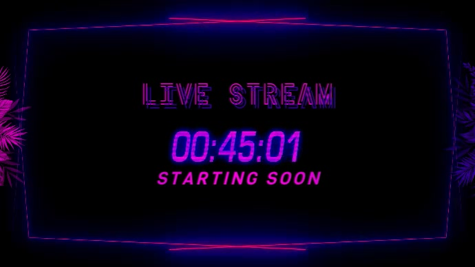 1 Min Timer Countdown Puplre Stream Overlay B Template | PosterMyWall