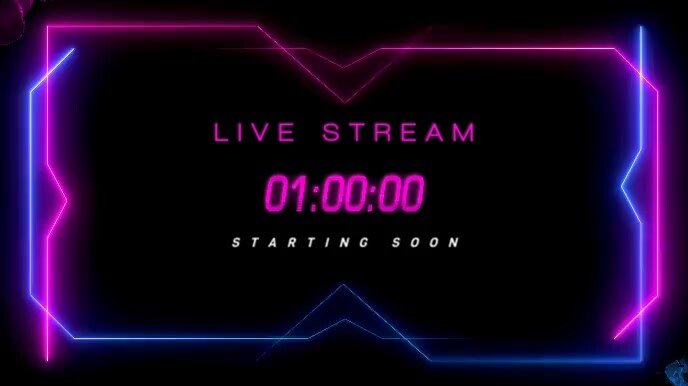 1 Min Timer Countdown Stream Overlay Backgrou Template | PosterMyWall