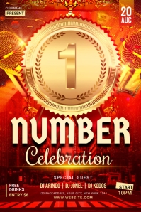 Pageant Number Template | PosterMyWall