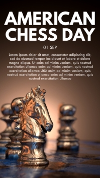 1 Sep - American Chess Day História do Instagram template