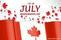 1 st of July Independence day Label 标签 template