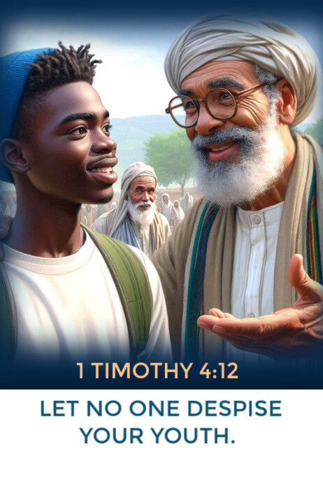 Timothy Screen Copy of 1 Timothy 4:12 | PosterMyWall