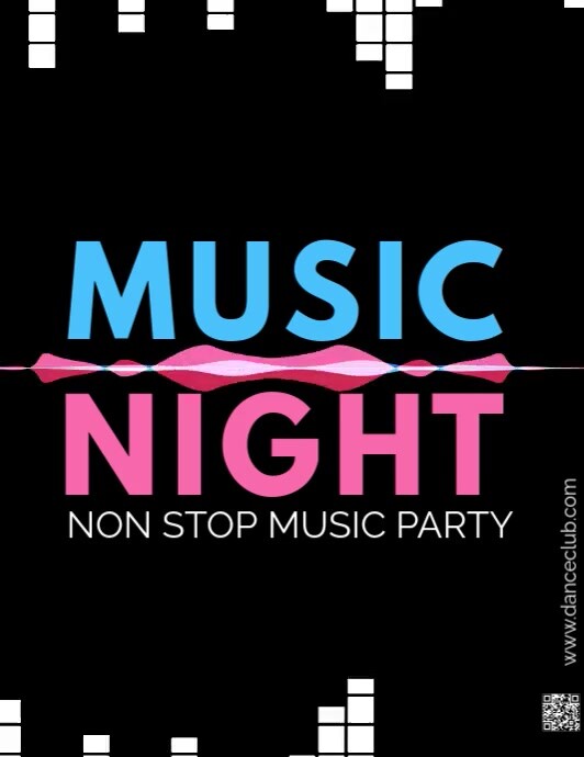 1. "Dance Frenzy" 2. "Beat Drop Bash" 3. "Get Down Tonight" 4. "Rhythm and Vibes" 5. "Dance the Nigh Folheto (US Letter) template
