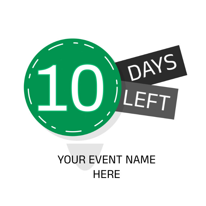 10 Days Event Countdown Design Template | PosterMyWall