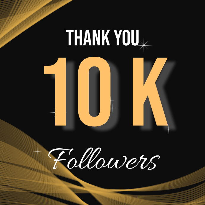 10 k followers Instagram Post template