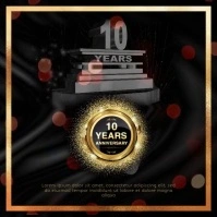 10 years annevarsity Instagram Post template