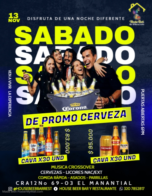 SABADO PROMO CERVEZA PosterMyWall