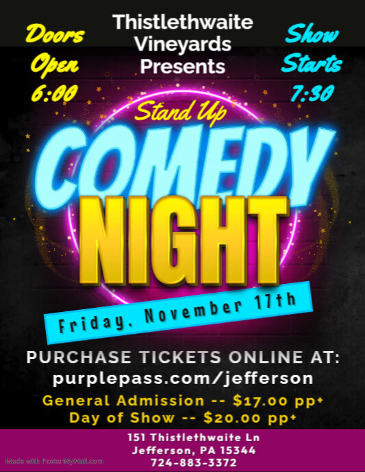 Comedy Night | PosterMyWall