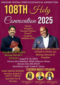 Purple Holy Convocation Flyers Template | PosterMyWall
