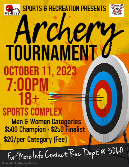 Copy of Archery Tournament Flyer PosterMyWall