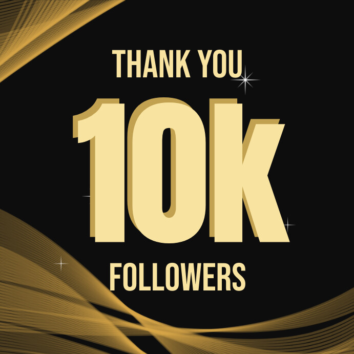 10k followers Instagram Post template