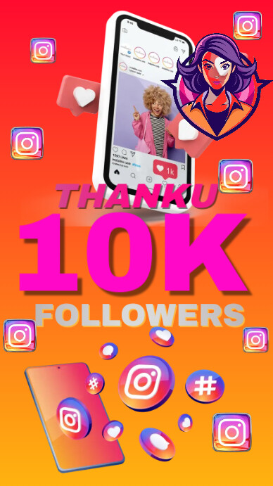 10k followers Instagram story Instagram-verhaal template