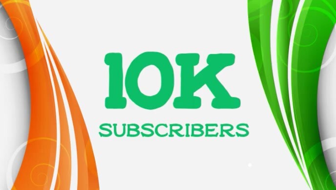 10k subscribers  5000 subscribers YouTube 缩略图 template