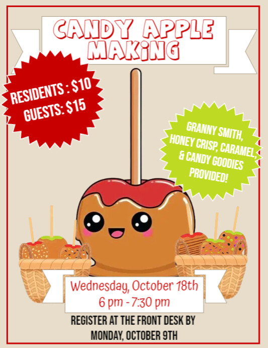 Candy Apple Making PosterMyWall