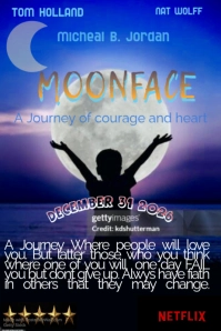 Moon face poster