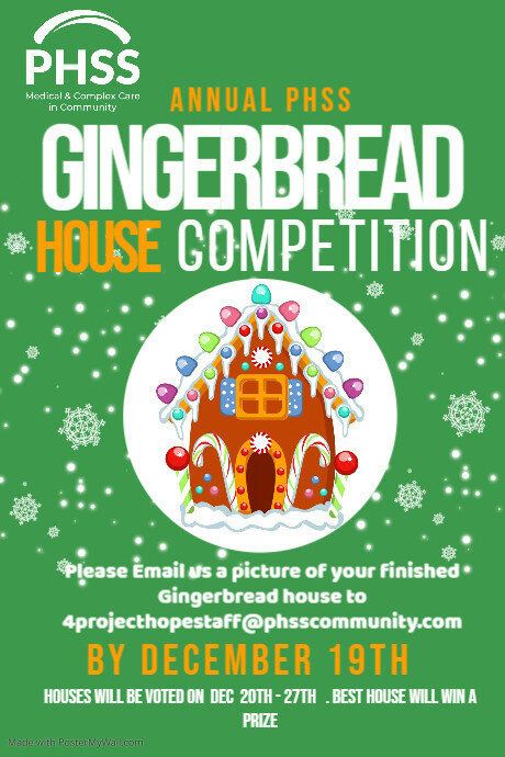 Copy of Gingerbread House Competition Poster | PosterMyWall