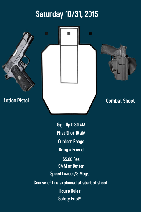 Combat Shooting Template Poster