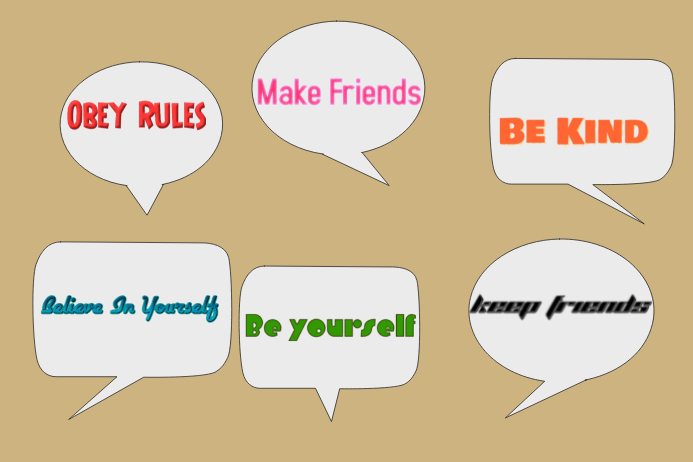Speech Bubble Poster template