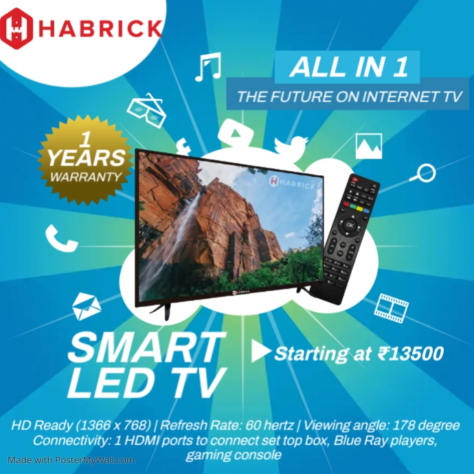 Copy of Copy of Led TV Sale PosterMyWall