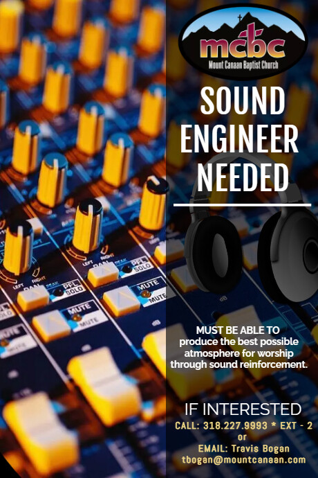 Concert Flyer Sound Engineer Flyer | PosterMyWall