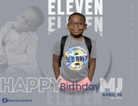 11th Birthday Flyer template