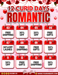 12 Cupid Days of Romance Pamflet (VSA Brief) template