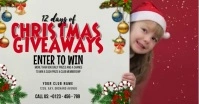 12 days Christmas Giveaways Ads Copertina evento Facebook template