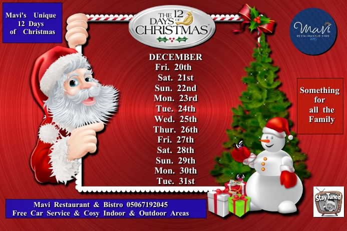 12 days of christmas Template | PosterMyWall 12-days-of-christmas-template-postermywall
