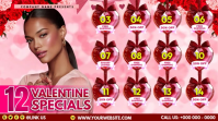 12 Valentine Special Offers YouTube Thumbnail template