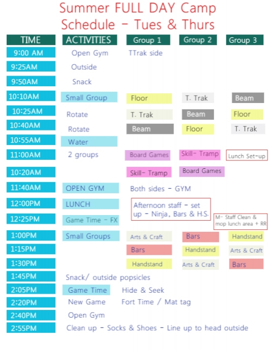 Sports Activity Timetable Copy of Copy of Copy of Sport Time Table / Schedule Template | PosterMyWall