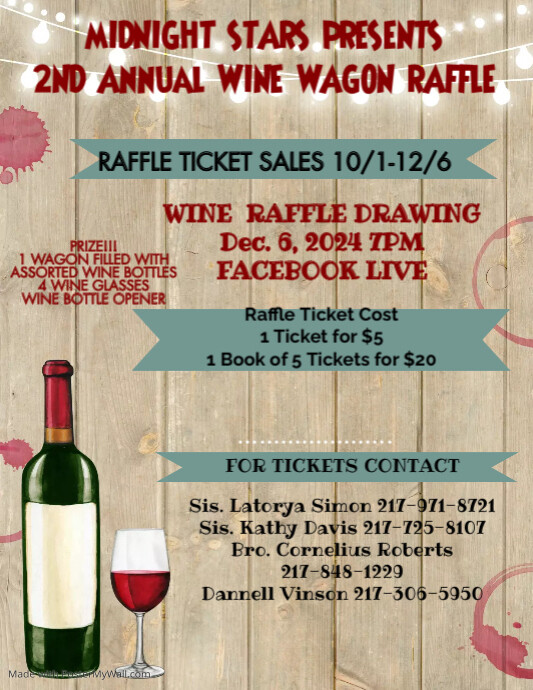 Wine Tasting Fundraiser Flyer PosterMyWall