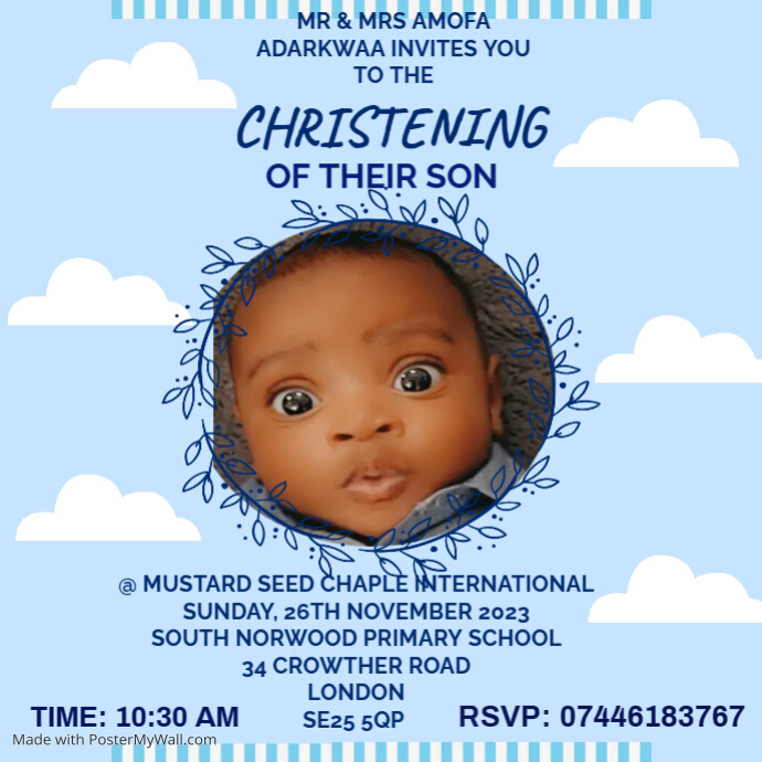Baby Boy Baptism (1) PosterMyWall