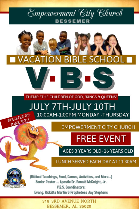 Vacation Bible School PosterMyWall