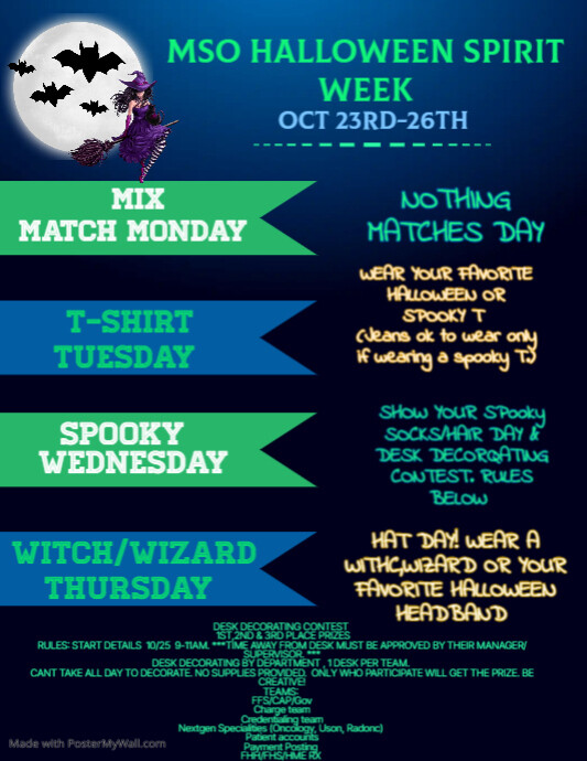 Halloween spirit week template PosterMyWall
