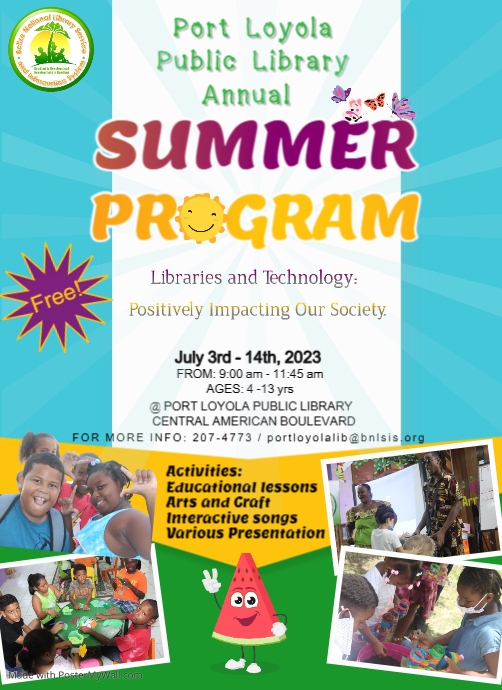 Summer Program Flyer Custom Size template