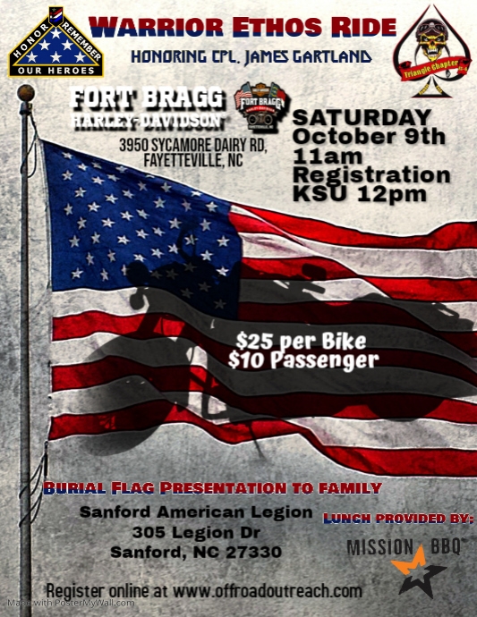 Copy of Copy of motorcycle run rally flyer template | PosterMyWall