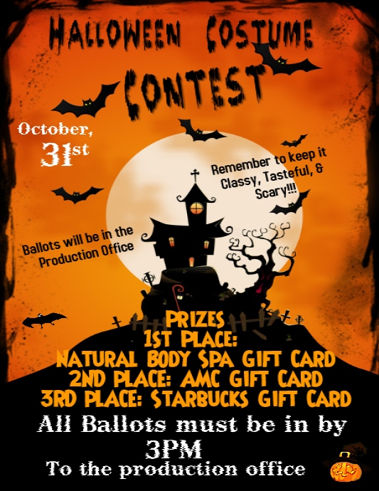 Halloween Costume Contest Template Postermywall