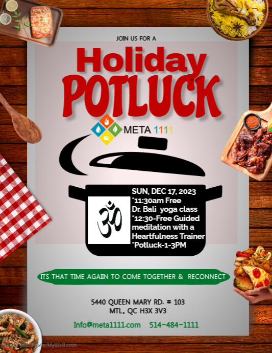 potluck party flyer design template | PosterMyWall