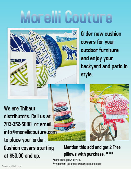 Outdoor Cushion sale. PosterMyWall