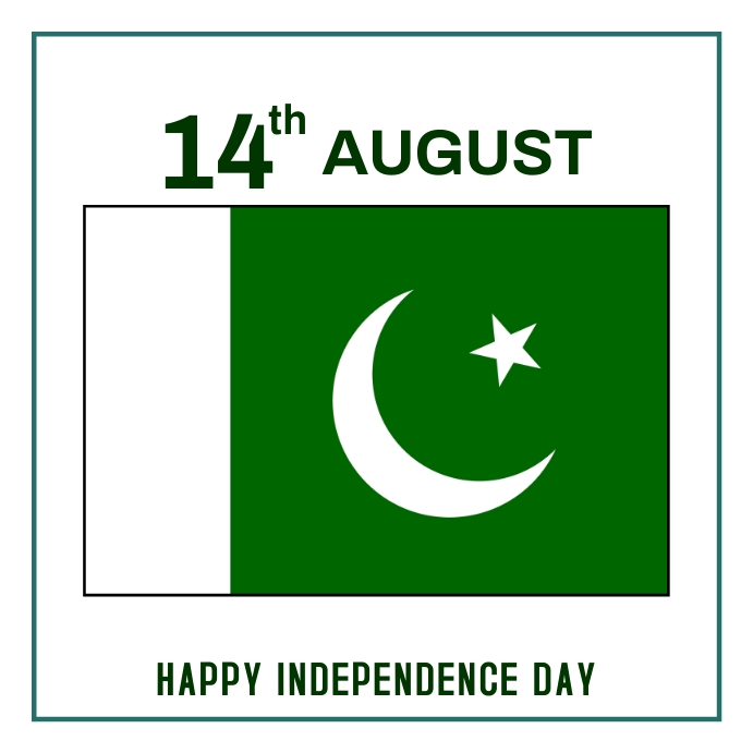 Sticker 14 August 14 august Template | PosterMyWall