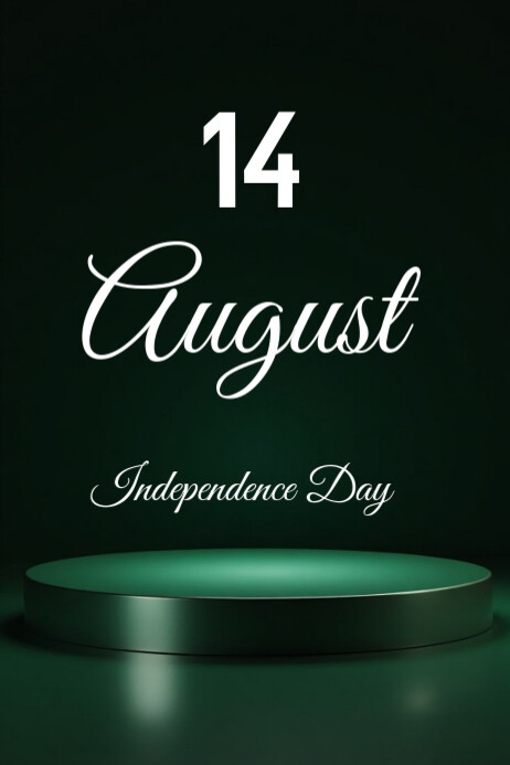14 of August poster template