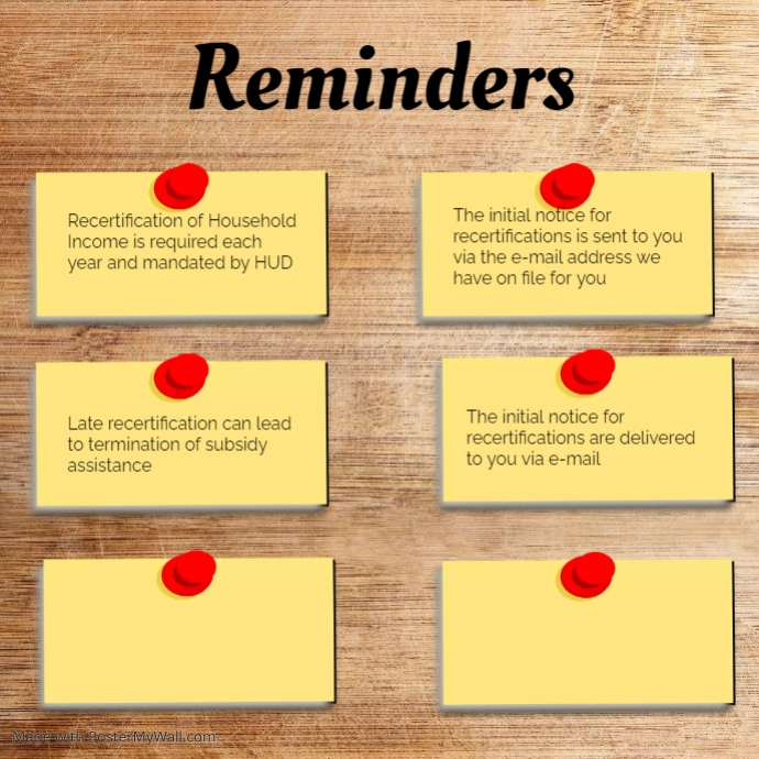 Reminders PosterMyWall Reminders PosterMyWall