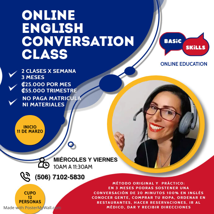 Zoom Online Classes Social Media Post | PosterMyWall
