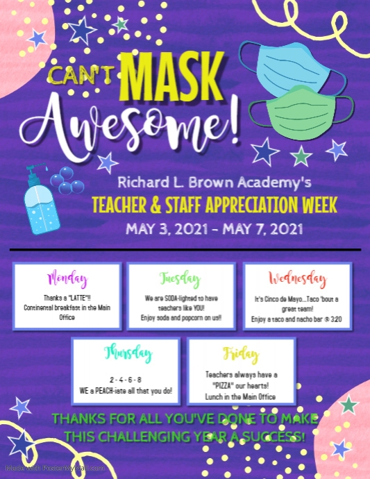 Copy of Teacher Appreciation Week 2021 PosterMyWall