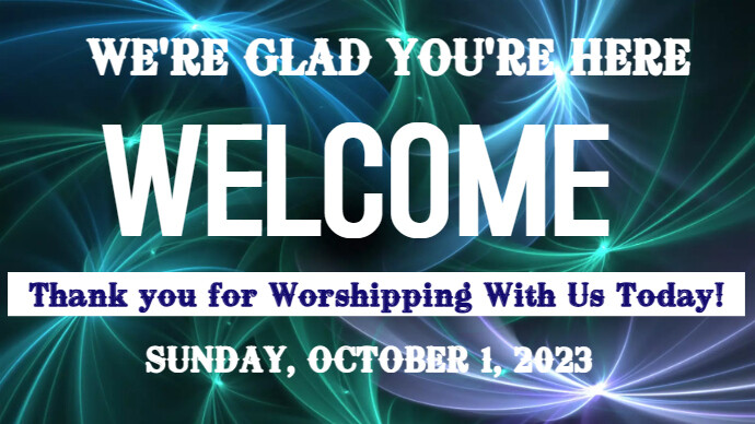 WELCOME TIMER (2) | PosterMyWall