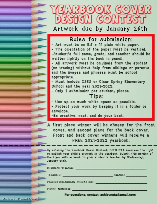 Yearbook Cover Contest PosterMyWall