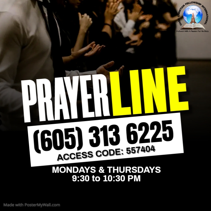 Copy of prayer line | PosterMyWall