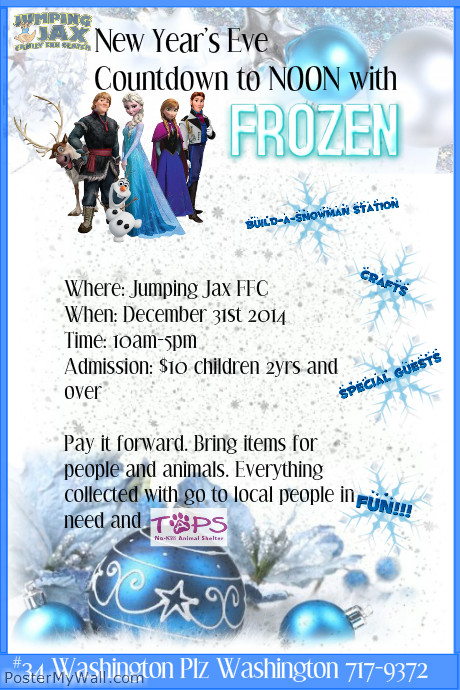 Frozen Countdown NYE Countdown to 12 with Frozen | PosterMyWall